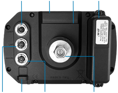 AiM MyChron5 functions rear view